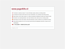 Tablet Screenshot of page4life.nl